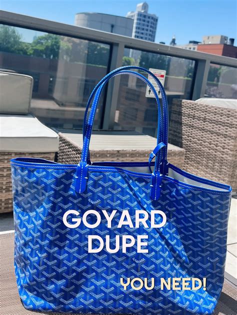 blue goyard dupe